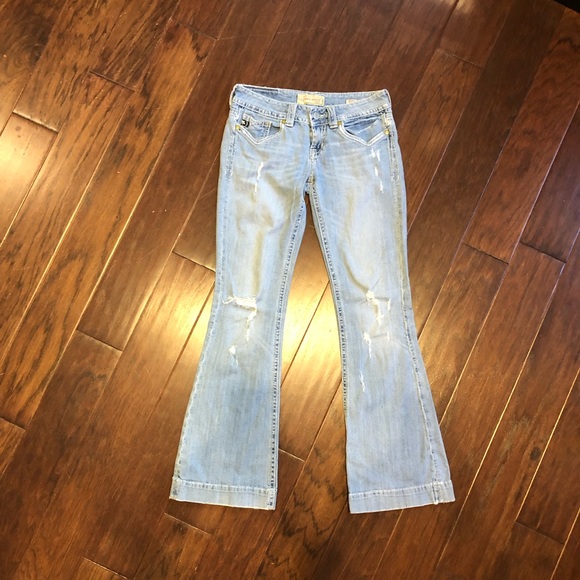 MEK Jeans Size 28 Light House Boyfriend Boot Cut - Picture 2 of 8